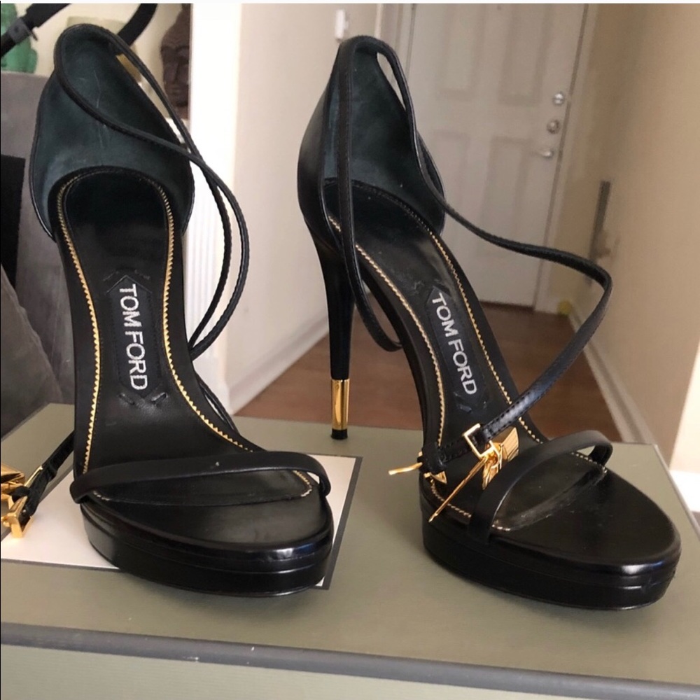 Authentic Tom Ford heels with ankle lock.